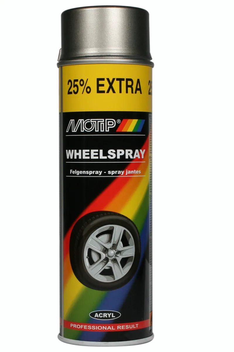 Spray Μοτιρ 04010 Ζάντας Σκούρο Ασημί 500Ml
