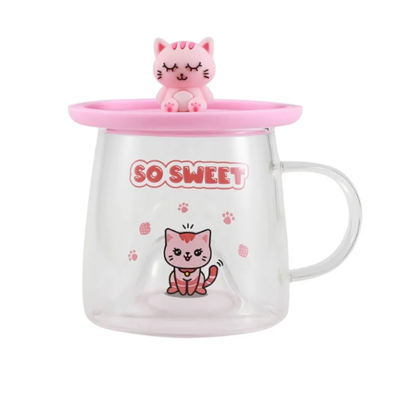 Κούπα i-Total glass XL3119 Charmy pink cat