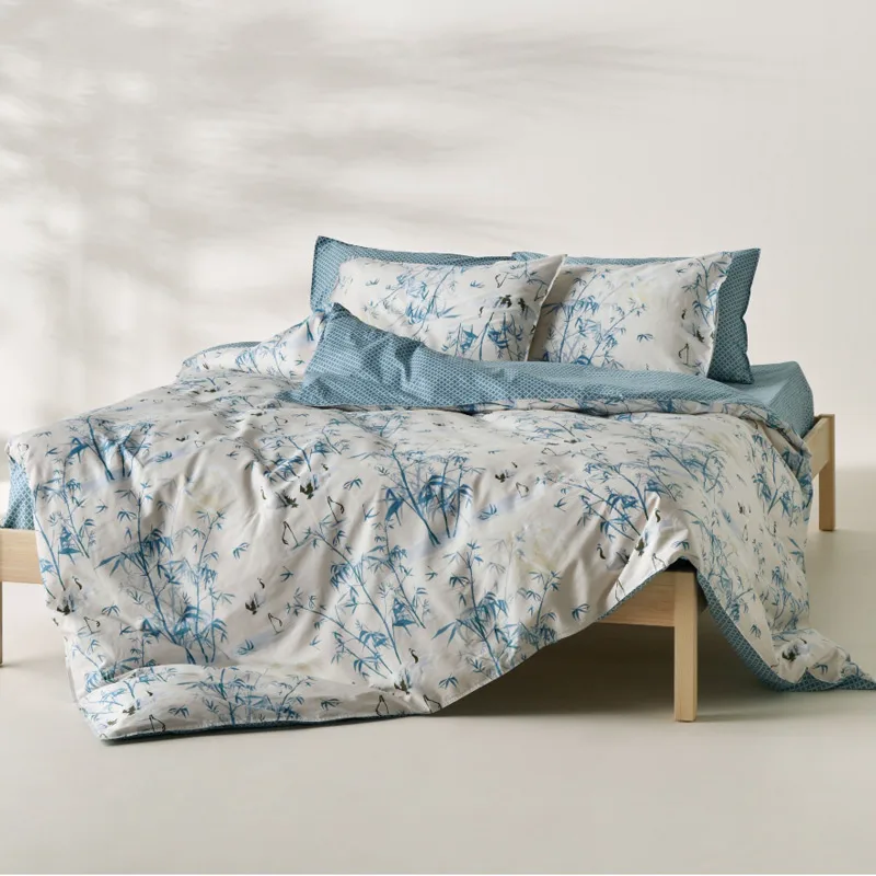Σεντόνια Υπέρδιπλα Σετ Kentia Shizen 01 Blue