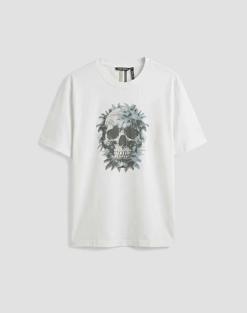ANTONY MORATO MMKS02637FA100144 MIN OF 6 T-SHIRT REGULAR FIT IN JERSEY COTTON FABRIC WITH PRINT ΜΠΛΟΥΖΑ ΑΝΔΡΙΚΟ KS02637FA100144-1011 OffWhite