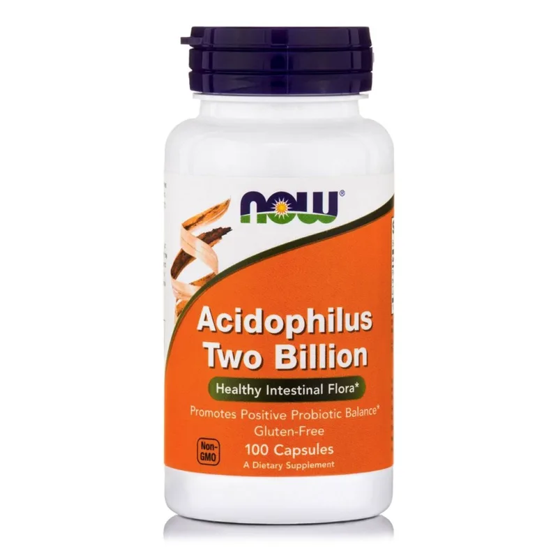 Now Foods Acidophilus Two Billion Συμπλήρωμα Διατροφής Προβιοτικού για τη Διατήρηση της Καλής Λειτουργίας του Εντέρου 100caps