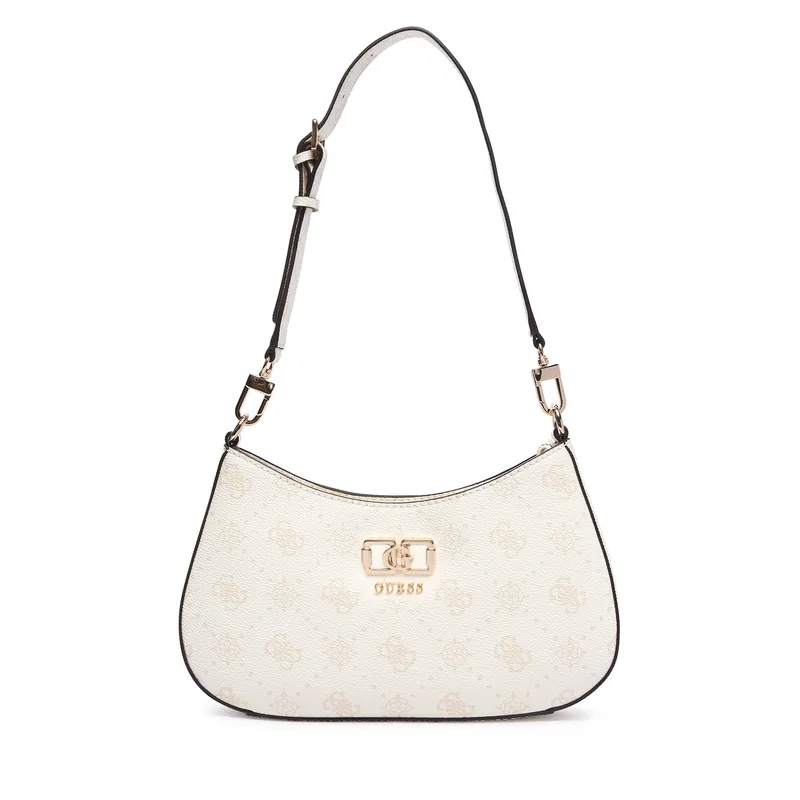 Τσάντα Guess Emelie Logo HWGP99 28180 Κρεμ