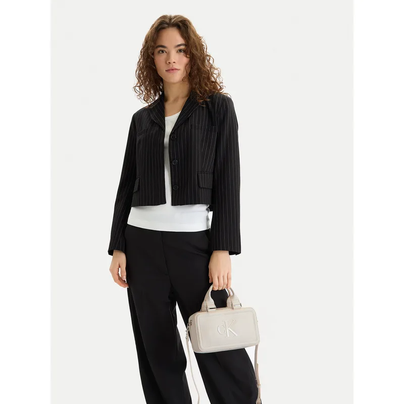 Τσάντα Calvin Klein Bold Ck Elongated Mini Tote LV04F3411G Λευκό