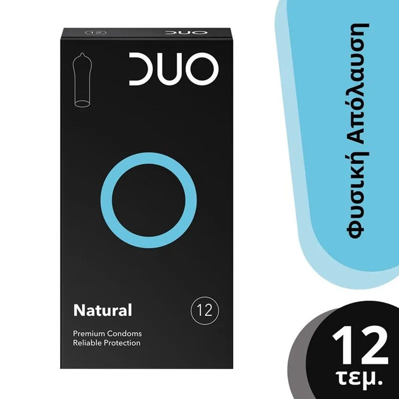 Duo Natural Premium Condoms Φυσικό Προφυλακτικό για να Νιώθετε Ασφαλής σε Κάθε Περίσταση 12 Τεμάχια