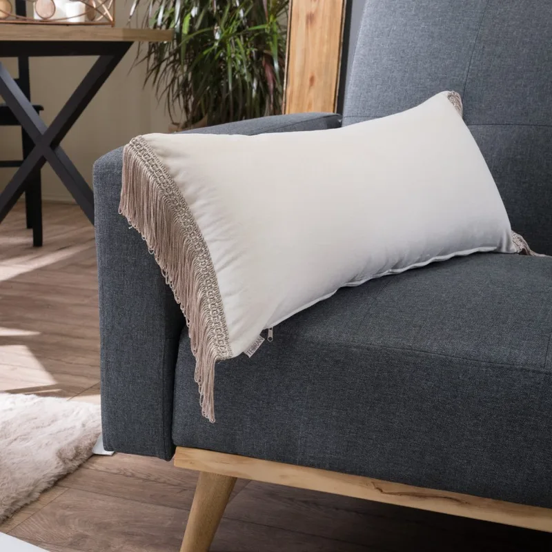 Διακοσμητικό Μαξιλάρι 30X60 Teoran Velvet 01 Με Κρόσι (30x60)