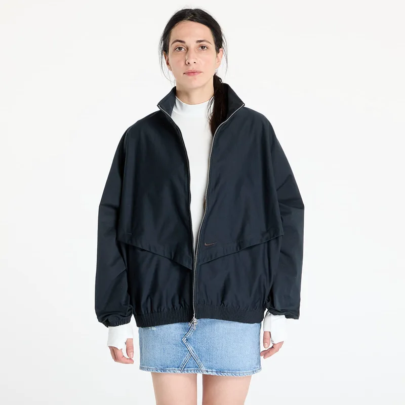 Μπουφάν Nike Sportswear Collection Women's Oversized Windrunner Twill Jacket Black/ Black/ Velvet Brown L