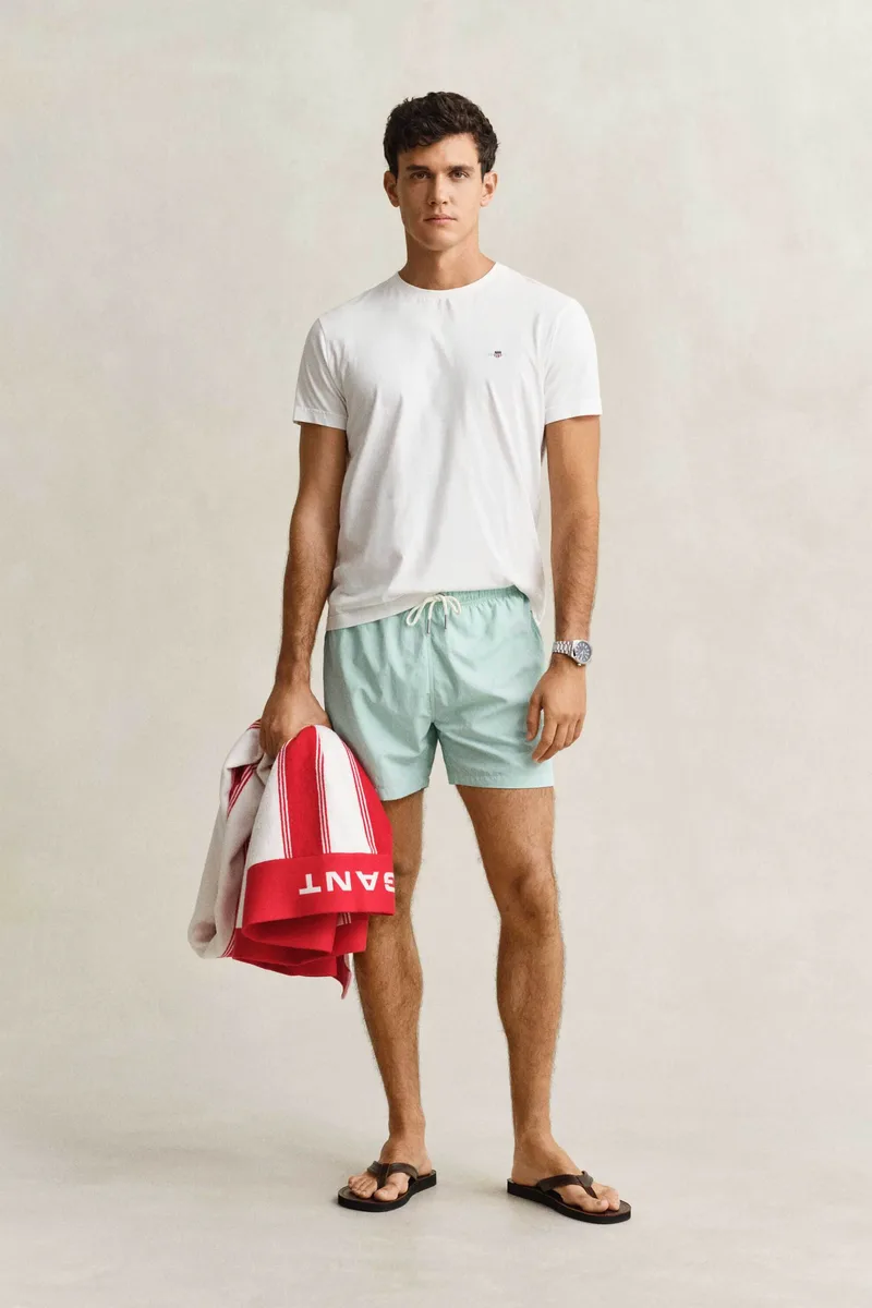 Gant ανδρικό μαγιό σορτς με κεντημένο λογότυπο Regular Fit - 920026000 Τυρκουάζ