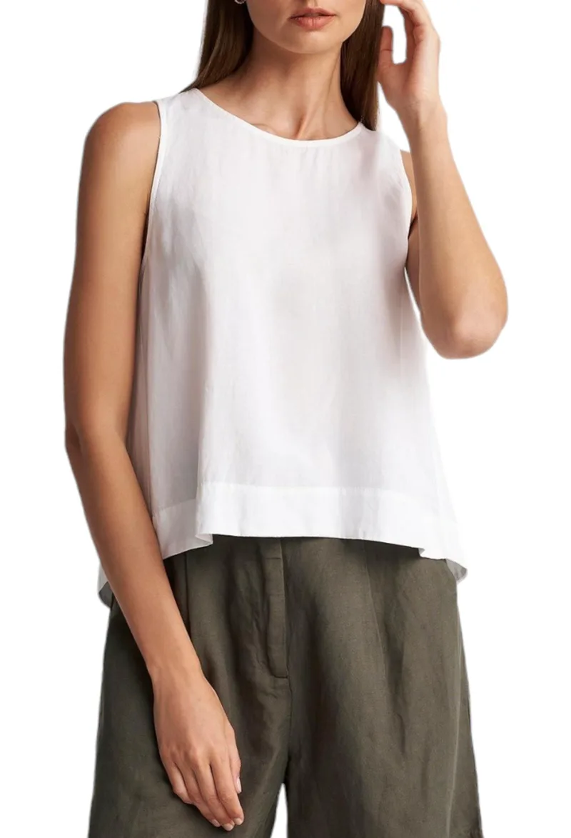 Top Attrattivo Με Άνοιγμα Στην Πλάτη 91259487-WHITE Γυναικείο