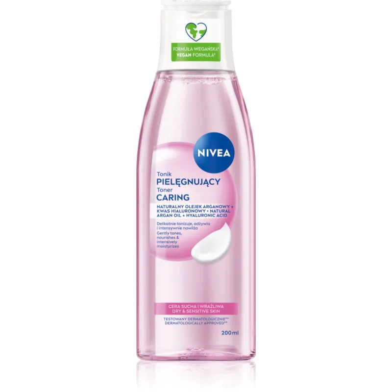 Nivea Face Cleansing καθαριστικό νερό προσώπου για ξηρή και ευαίσθητη επιδερμίδα 200 ml