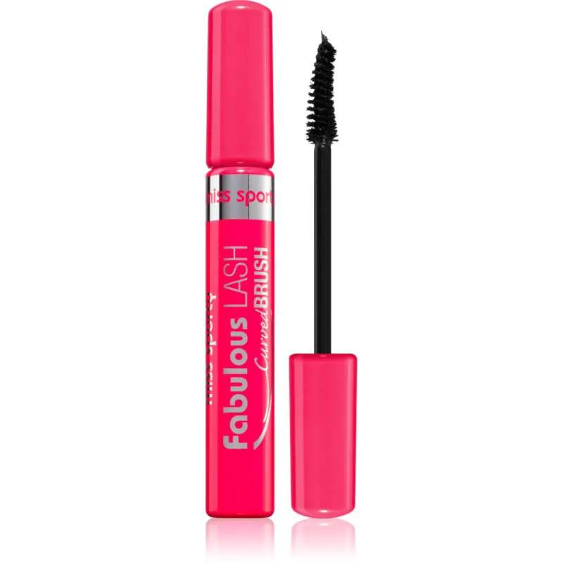 Miss Sporty Fabulous Lash Curved Brush μάσκαρα για όγκο και γυριστές βλεφαρίδες 8 ml