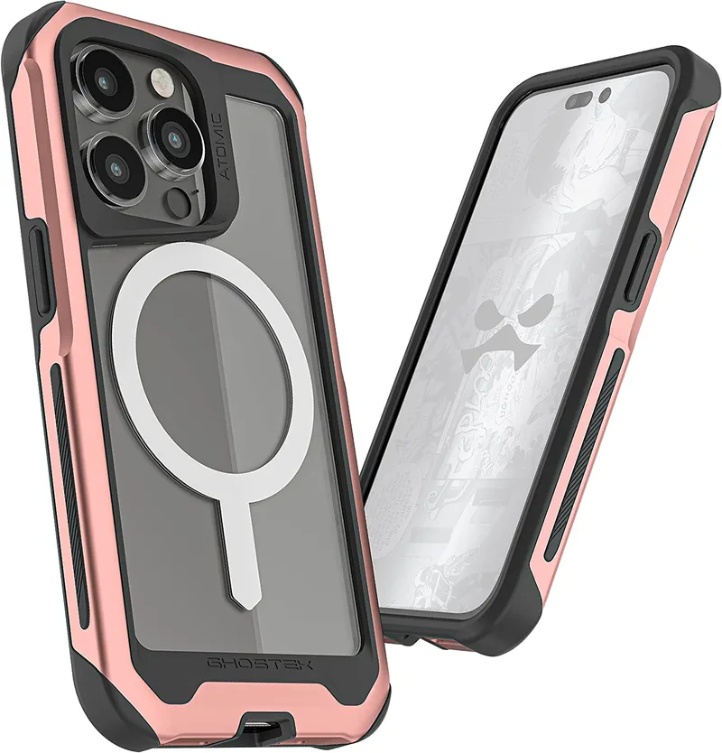 Ghostek Atomic Slim 4 - Ανθεκτική Θήκη MagSafe Apple iPhone 14 Pro - Ροζ (GHOCAS3089)