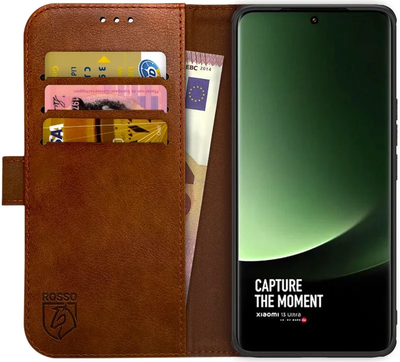 Κόκκινο Element PU Θήκη Πορτοφόλι Xiaomi 13 Ultra - Brown (8719246398841)