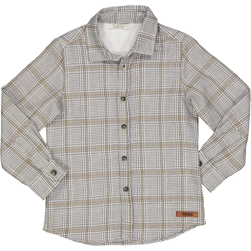 Πουκάμισο αγόρι Trybeyond -999.90494 beige