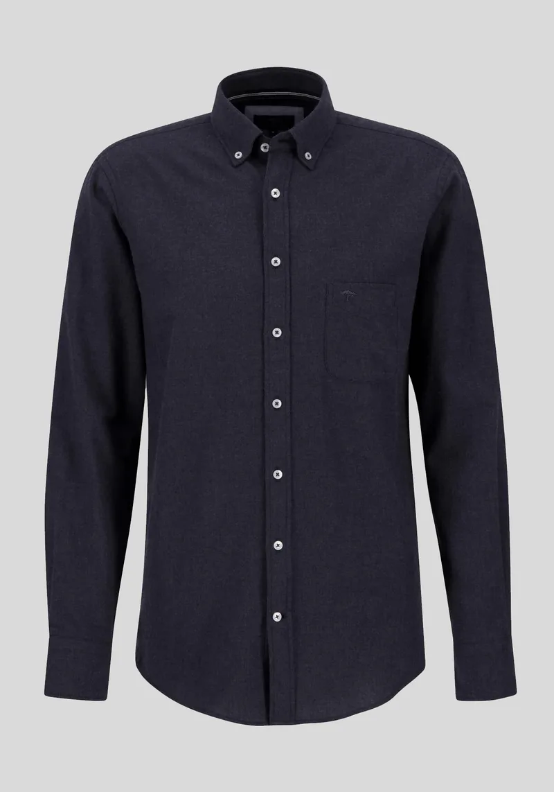 Fynch Hatton Πουκάμισο της σειράς Flannel - 1314 6010 998 Charcoal
