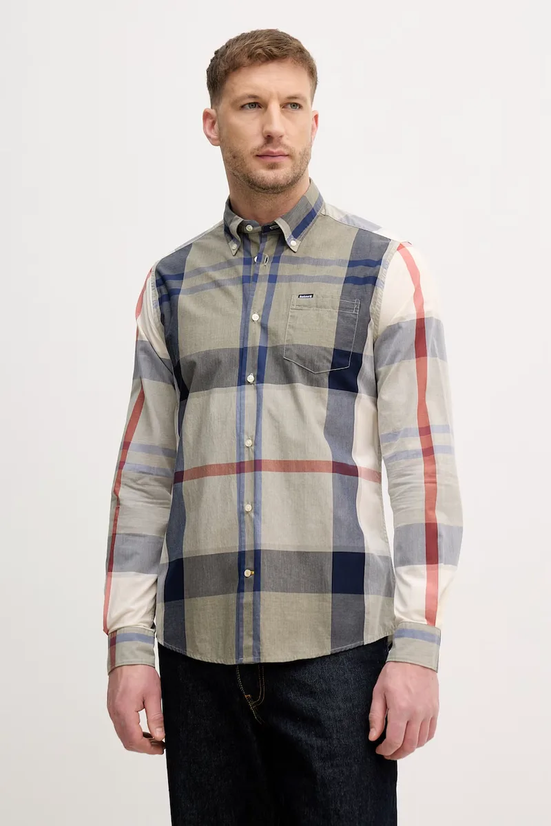 Barbour πουκάμισο ανδρικό βαμβακερό Harris Tailored Shirt