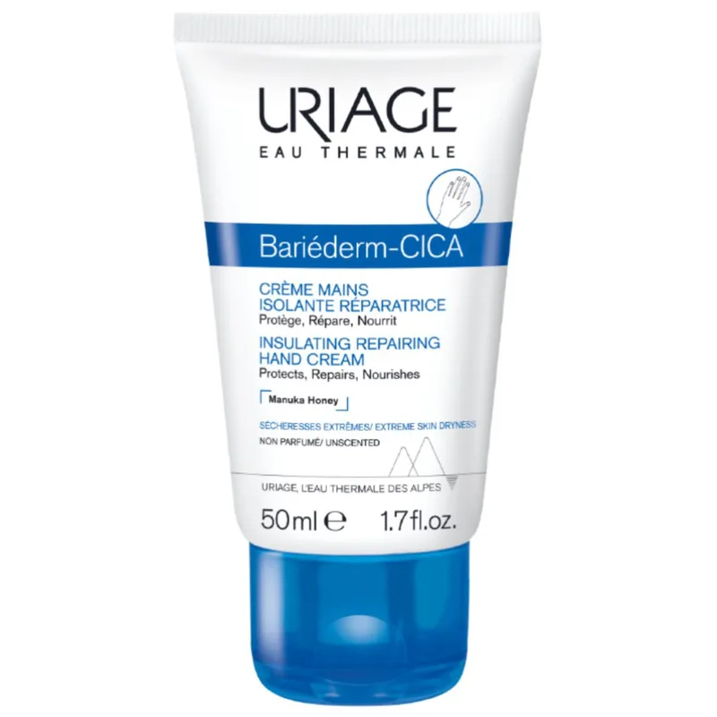 Uriage Bariederm Cica Hand Cream Μονωτική & Αναπλαστική Κρέμα Χεριών για Πολύ Ξηρές Επιδερμίδες 50ml