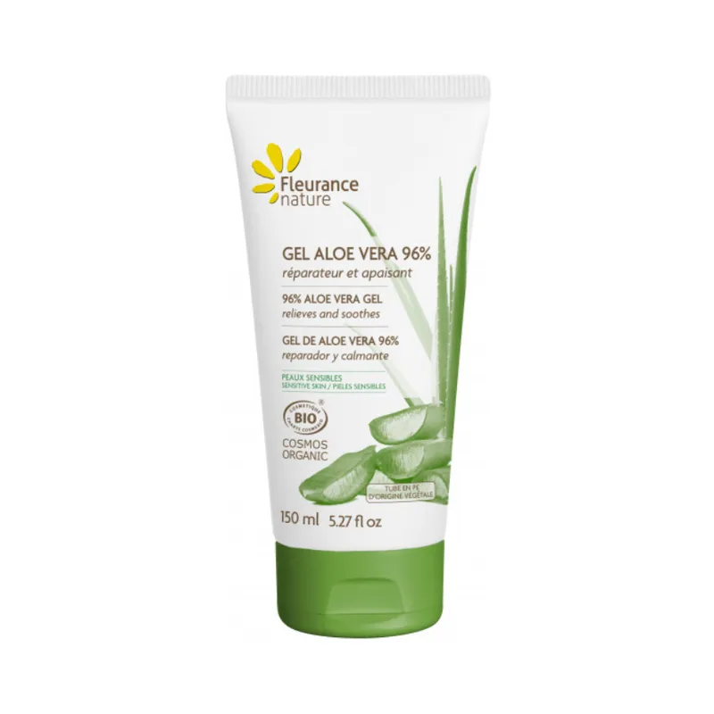 Fleurance Nature ORGANIC ALOE VERA GEL 96% Repairing and Soothing 150ml