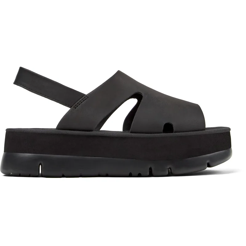 CAMPER Oruga Up - Πέδιλα Για Γυναικεία - Μαύρο, Μέγεθος , Smooth leather