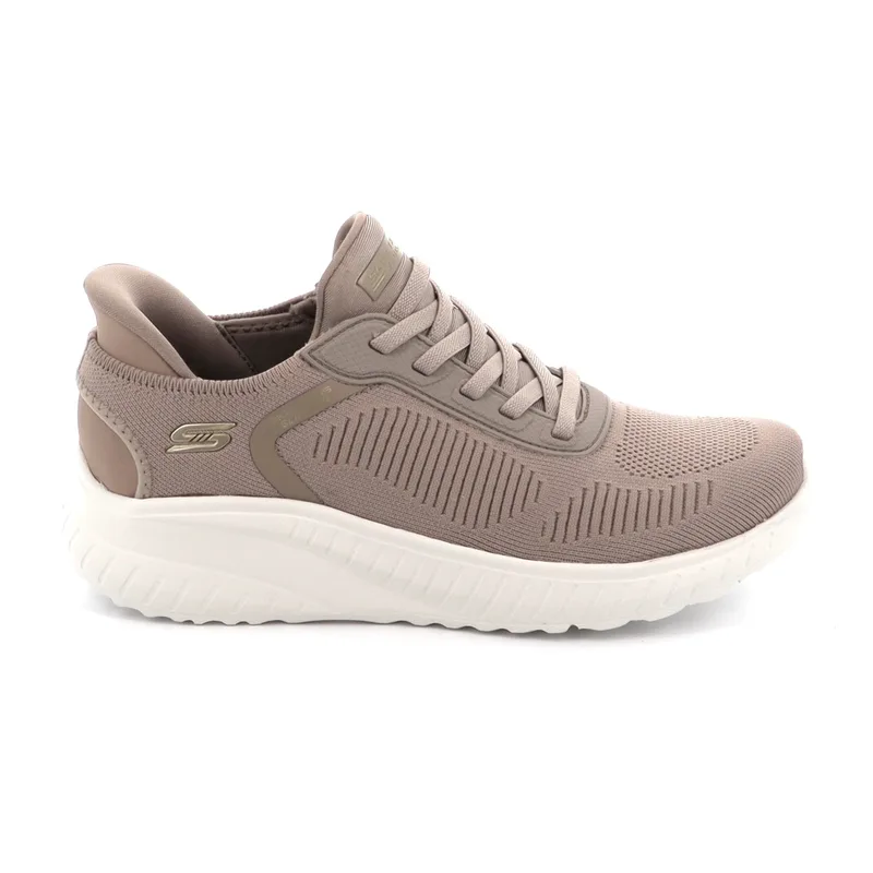 Γυναικείο Αθλητικό Παπούτσι Skechers Bobs Squad Chaos - Current Muse Χρώματος Μπεζ 117497-TPE
