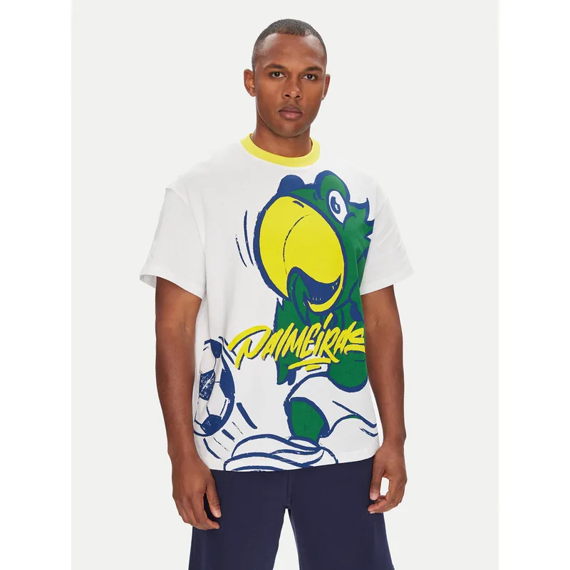 Puma T-Shirt CWC Hoops x Palmeiras 631705 Λευκό Regular Fit