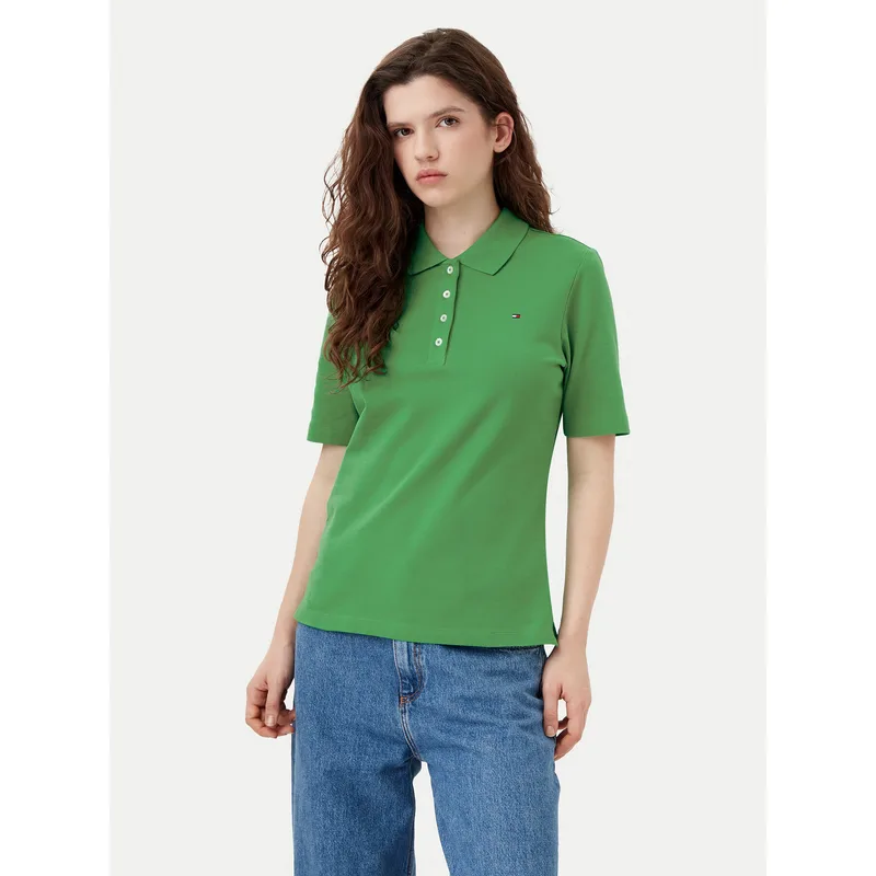 Tommy Hilfiger Polo 1985 WW0WW43224 Πράσινο Regular Fit