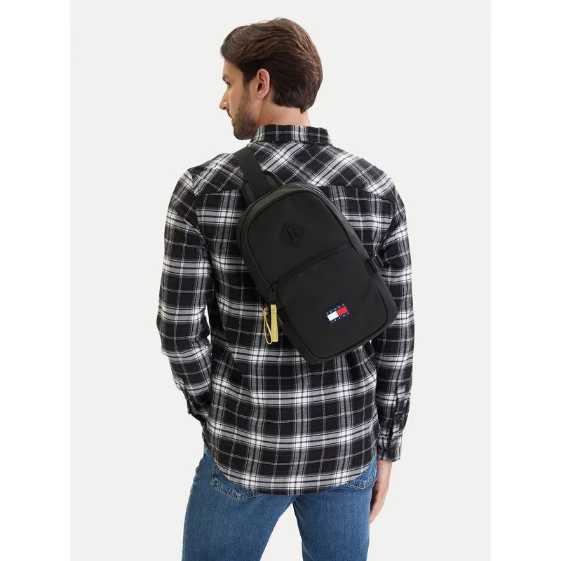 Τσαντάκι Tommy Jeans Tjm Daily Elevated Sling Bag AM0AM14216 Μαύρο