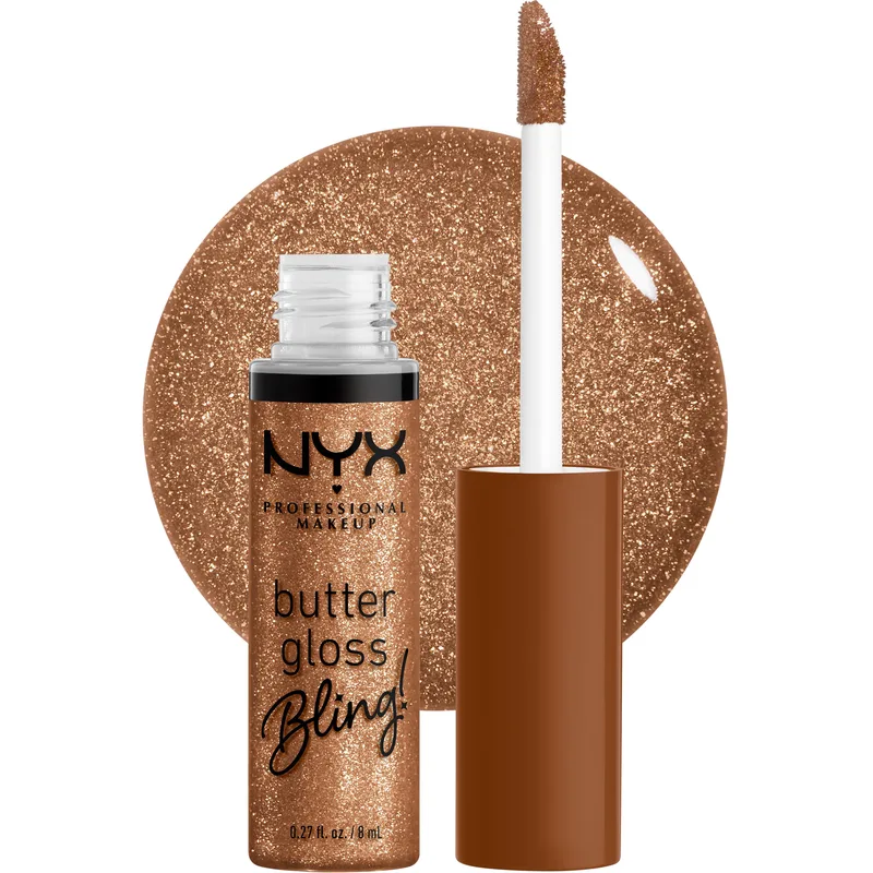 Nyx Professional Makeup Butter Gloss Bling! Απαλό & Μεταξένιο Lip Gloss για Λαμπερά Χείλη 8ml - 04 Pay Me In Χρυσό