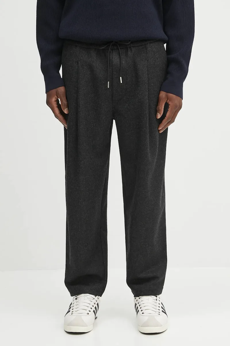 Μάλλινο παντελόνι Drôle de Monsieur Le Pantalon Cropped Flanelle