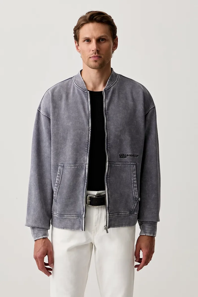 Karl Lagerfeld Jeans μπλούζα με κουμπιά ανδρική βαμβακερή