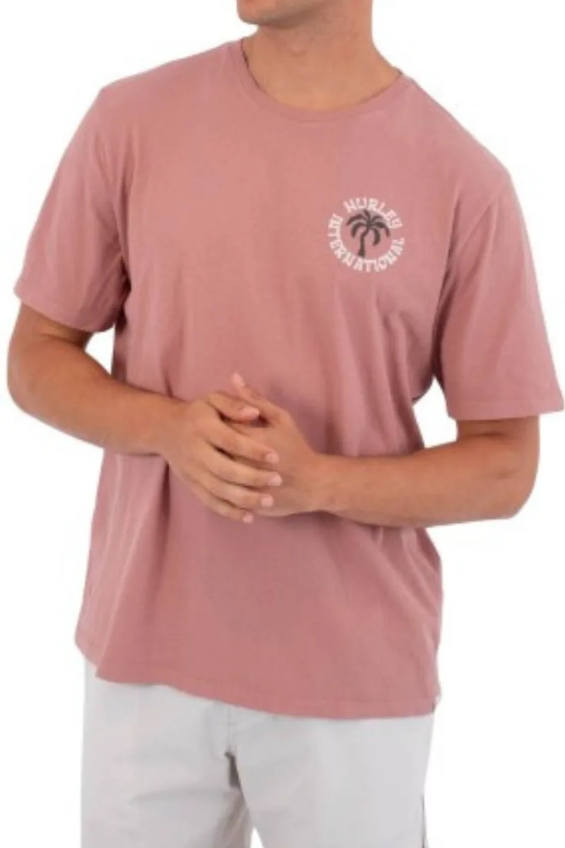 HURLEY T-Shirts PALM SS - PINK-MMTS09552-PINK