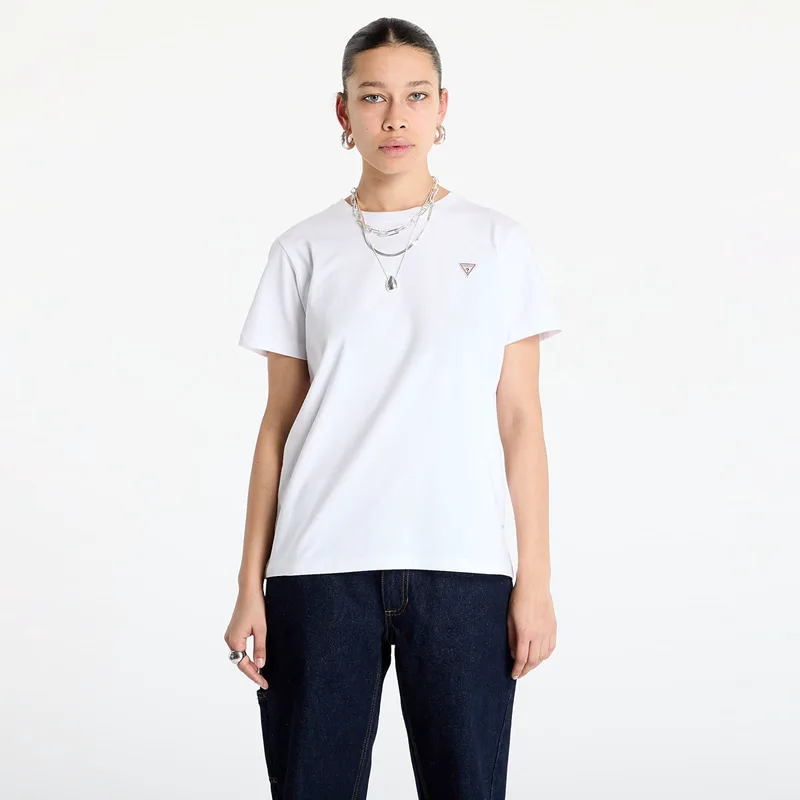 T-shirt Guess JEANS Classic Mini Triangle Tee Pure White L