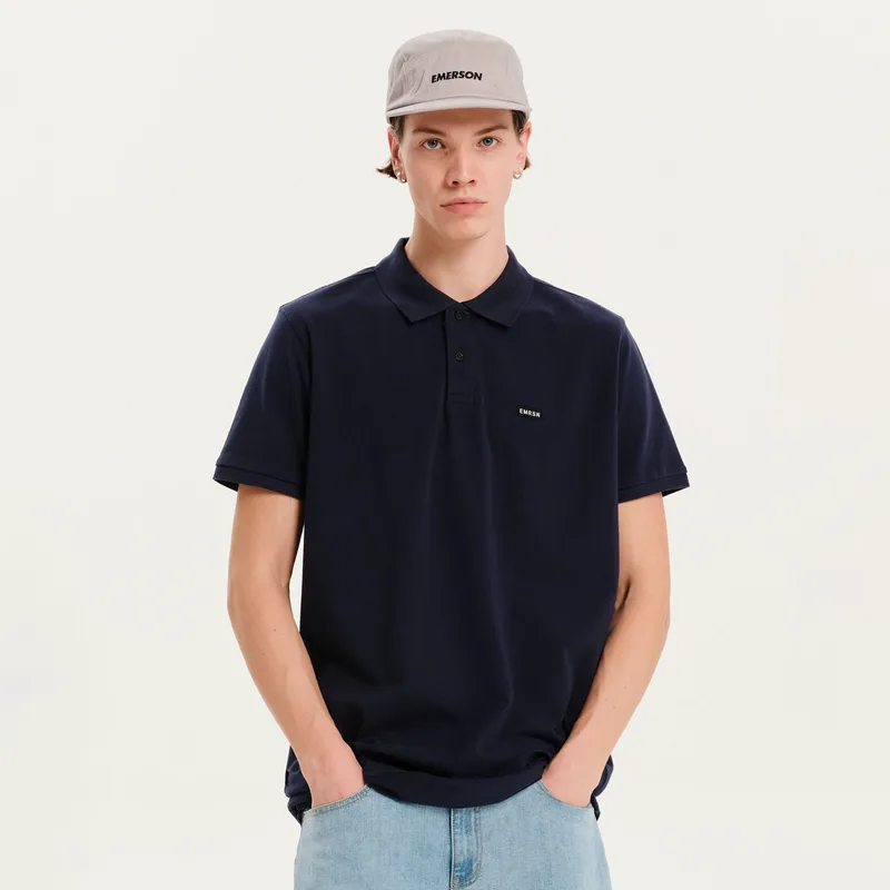 EMERSON MEN'S POLO SHIRT ΜΠΛΕ
