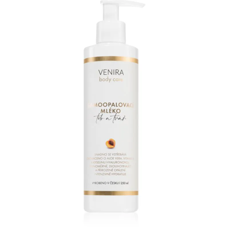 Venira Self-Tanning Lotion κρέμα αυτομαυρίσματος για σώμα και πρόσωπο Apricot 250 ml