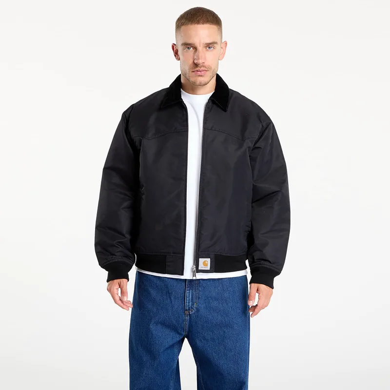 Μπουφάν Carhartt WIP Santa Fe Alumni Jacket Black/ Scarlet S