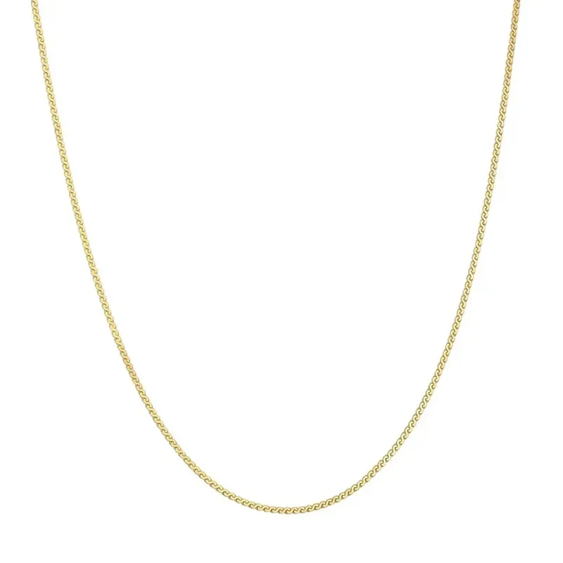 Επίχρυση αλυσίδα λαιμού Ania Haie 925 Flat S Link N068-01G N068-01G Ασήμι