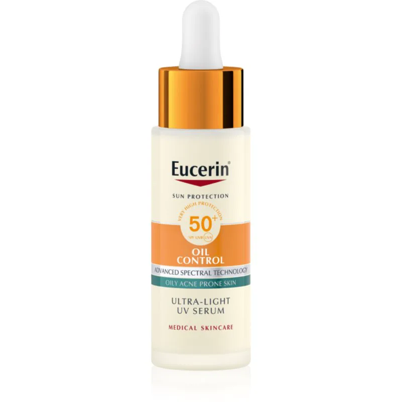 Eucerin Sun Protection Oil Control Ultra-Light UV Serum προστατευτικός ορός SPF 50+ 30 ml