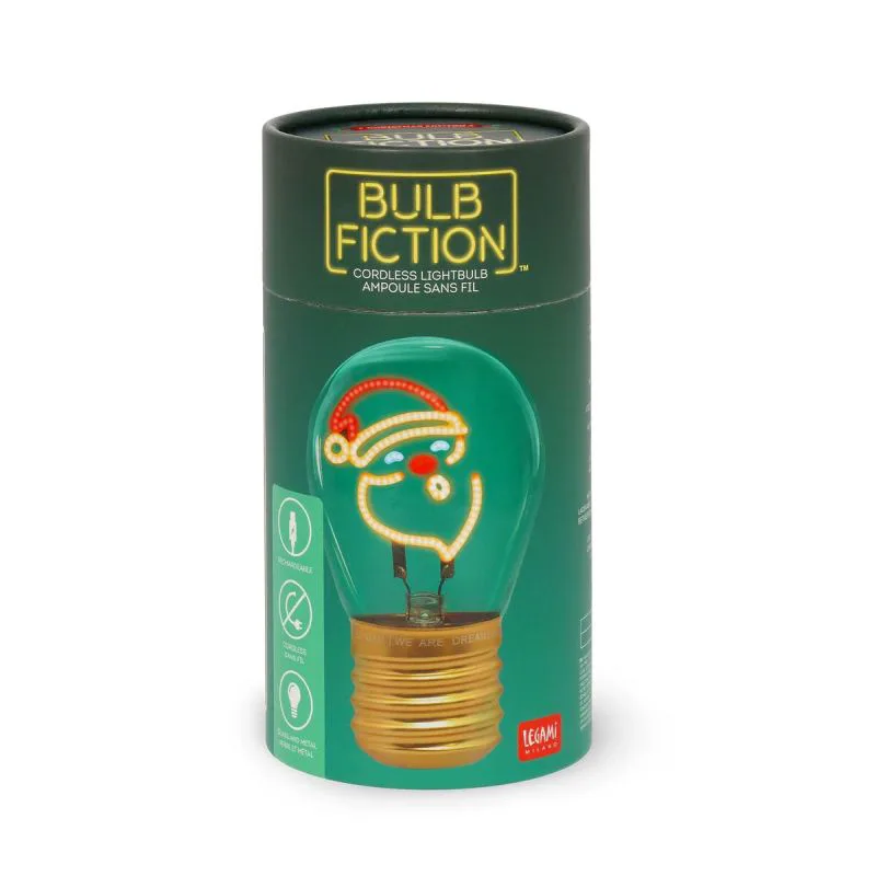 Επιτραπέζιο φωτιστικό σε σχήμα λάμπας Legami Bulb Fiction - Santa Claus