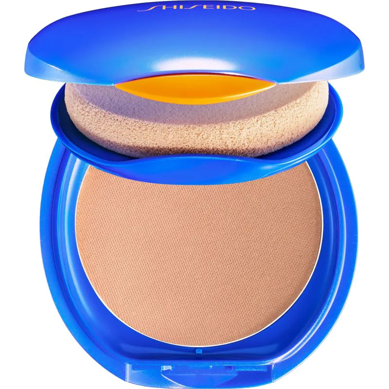 Shiseido Expert Sun Protector UV Protective Compact Foundation SPF30 αδιάβροχη συμπαγής πούδρα ανταλλακτικό επαναπληρώσιμο απόχρωση Medium Brown 12 γρ