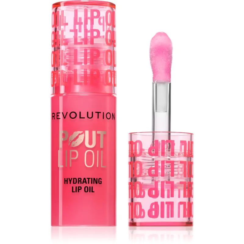 Revolution Pout Lip Έλαιο για τα χείλη με ενυδατικό αποτέλεσμα απόχρωση Watermelon Ροζ 3 ml