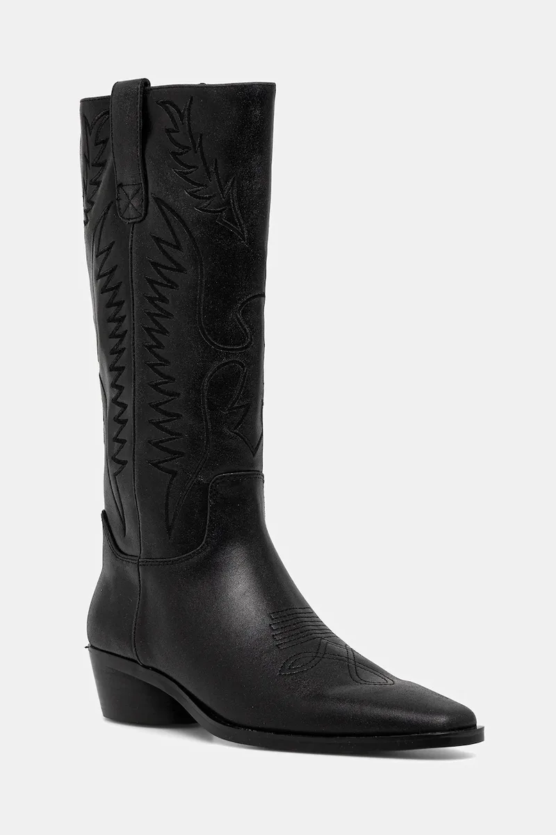 Δερμάτινες καουμπόικες μπότες Steve Madden Trevi