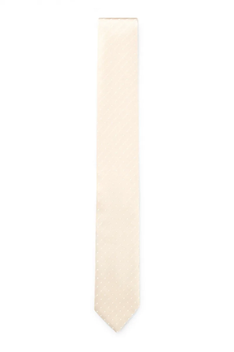 BOSS ΓΡΑΒΑΤΑ ΜΙΚΡΟΣΧΕΔΙΟ H-TIE 7.5CM ΜΠΕΖ