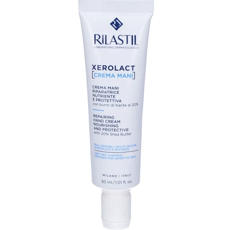 Rilastil Xerolact Repairing Hand Cream Nourishing & Protective Επανορθωτική Κρέμα για Πολύ Ξηρά & Σκασμένα Χέρια 1 Τεμάχιο
