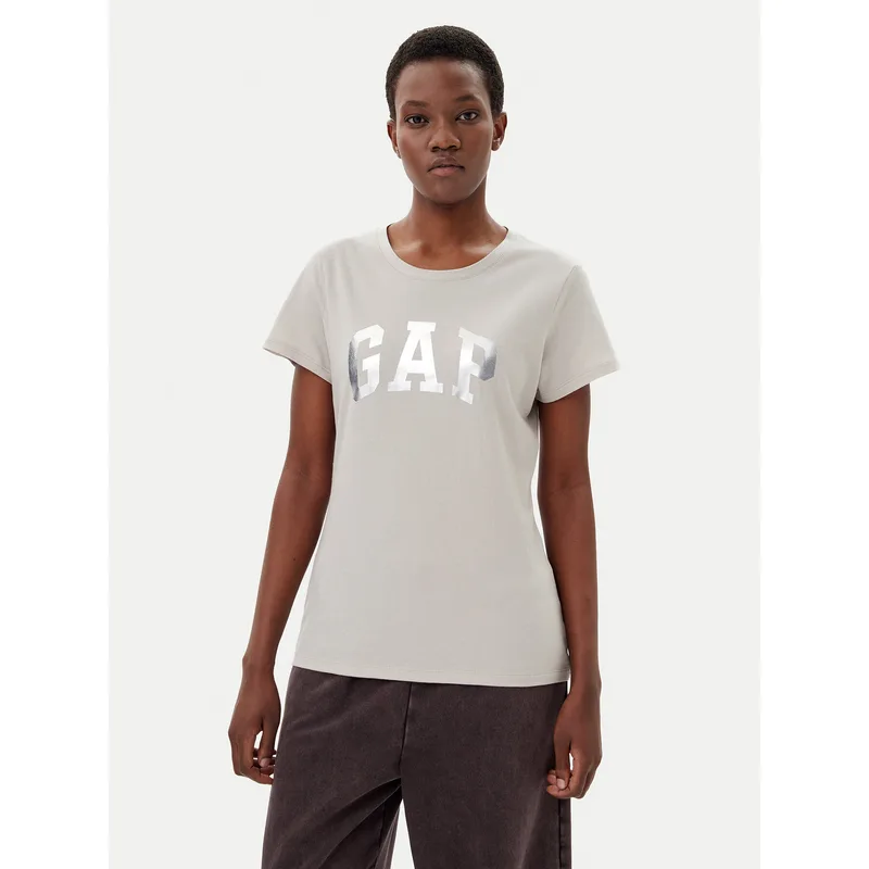 Gap T-Shirt 729555-09 Μπεζ Regular Fit