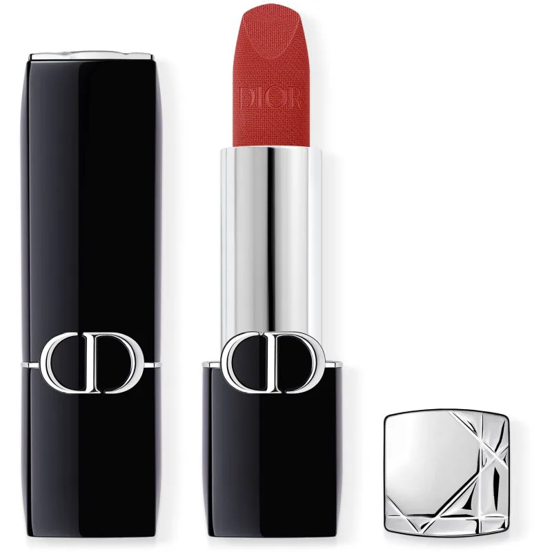 DIOR Rouge Dior μακράς διαρκείας κραγιόν επαναπληρώσιμο απόχρωση 866 Together Velvet 3.5 γρ