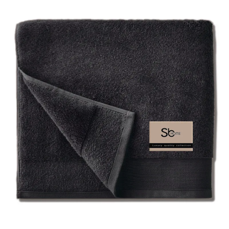 Πετσέτα Προσώπου 50X100 Sb Home Elegante Black (50x100)
