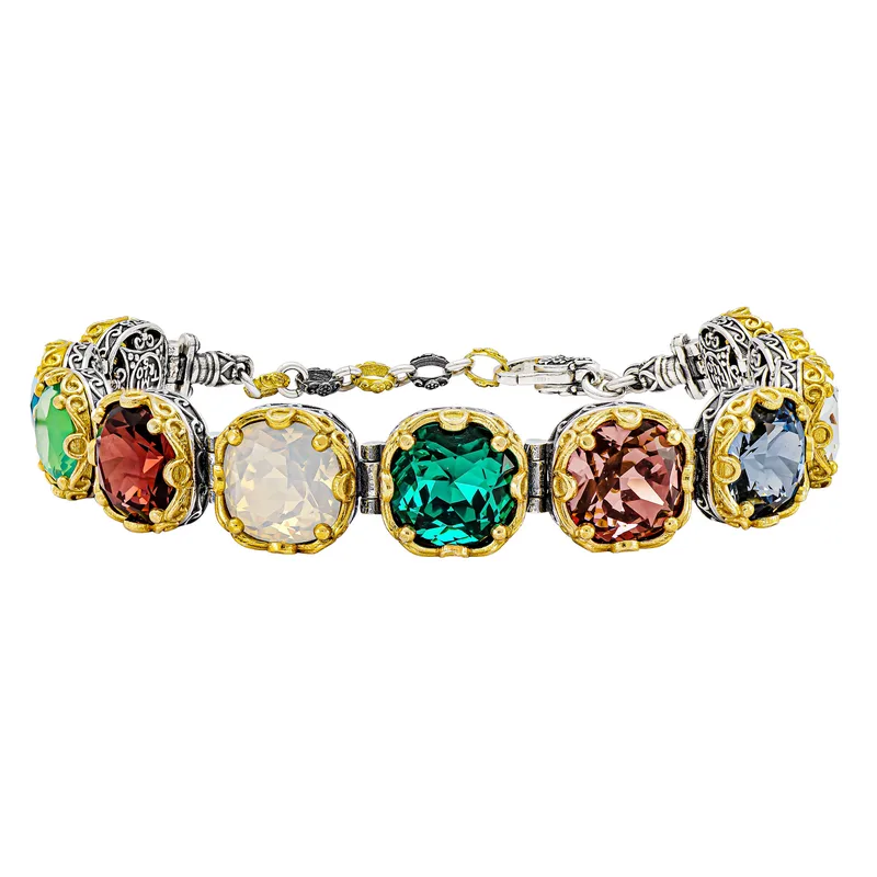 DIMITRIOS Γυναικείο Βραχιόλι Με Πέτρες Swarovski Από Ασήμι B290