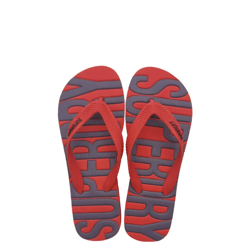 SUPERDRY Vintage Vegan Flip Flop S-XL - ΚΟΚΚΙΝΟ