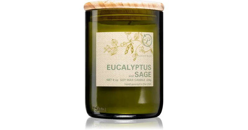 Paddywax Eco Green Eucalyptus and Sage Scented Candle 226g