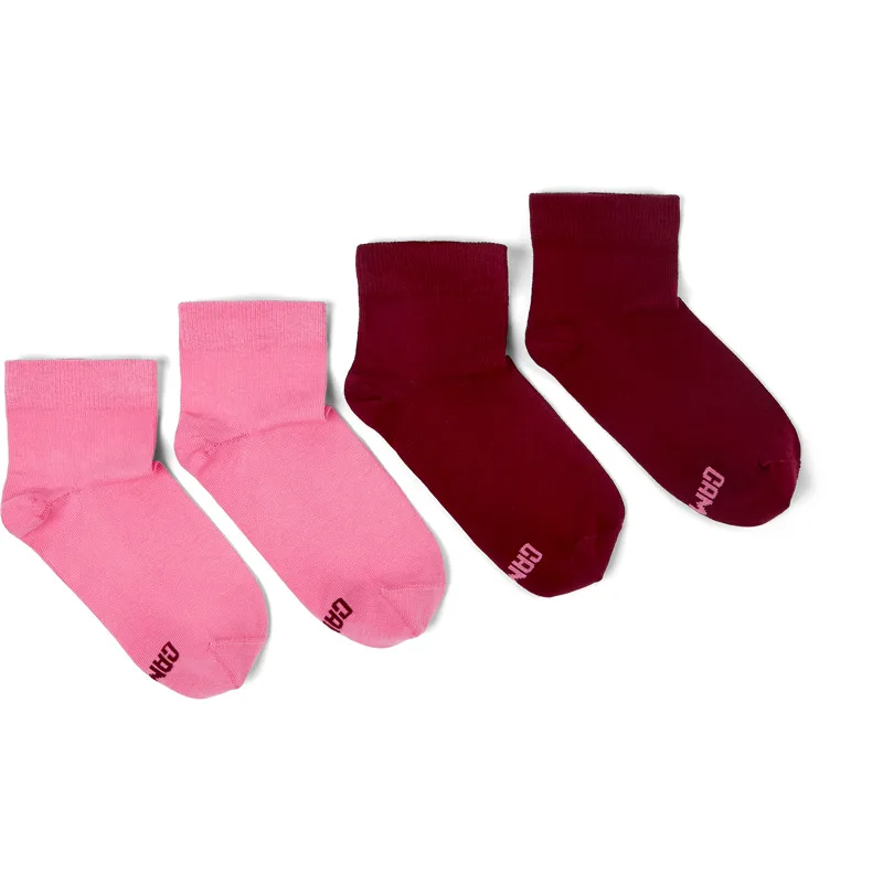 CAMPER Odd Socks Pack - Unisex Κάλτσες - Ροζ,Μπορντό, Μέγεθος M, Cotton fabric