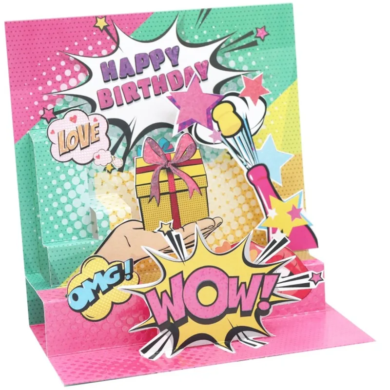 Ευχετήρια Κάρτα 3D 16x16 Happy Birthday Σε Στυλ Warhol Pictura PI23902